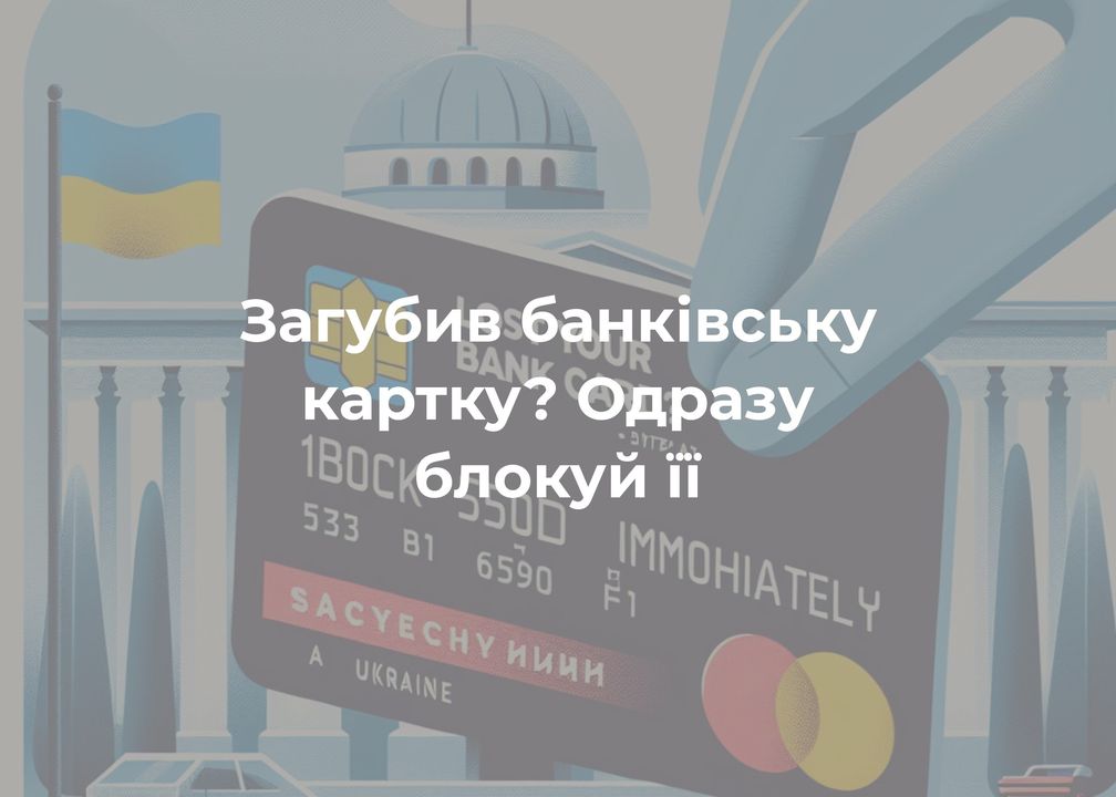 Втрачена банківська картка. Що робити?