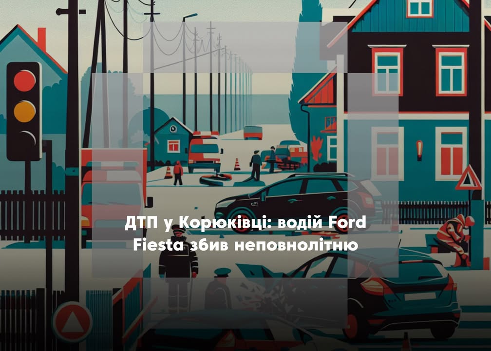 У Корюківці під колесами Ford Fiesta травмовано неповнолітню пішоходку