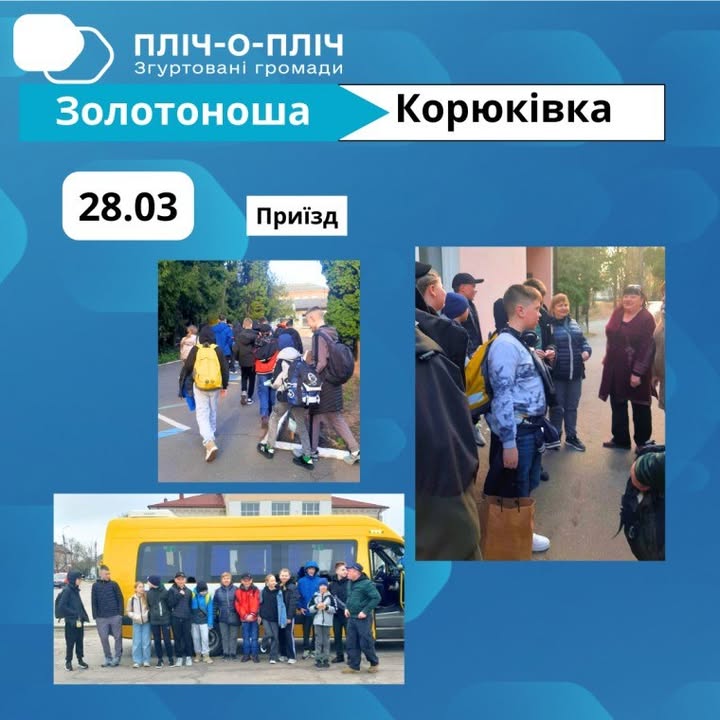 Золотоноша прийняла юних спортсменів з Корюківки в рамках проєкту &laquo;Пліч-о-пліч&raquo;