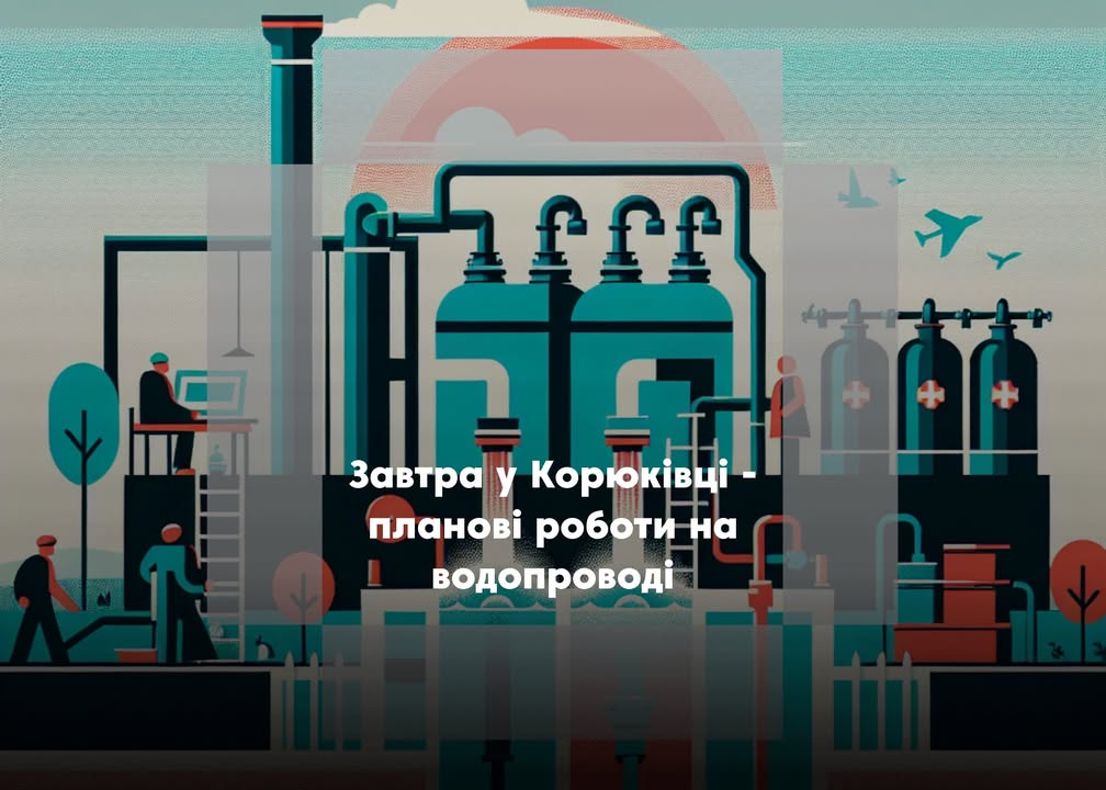 Дезінфекція водопроводу: 20 травня у Корюківці не буде води
