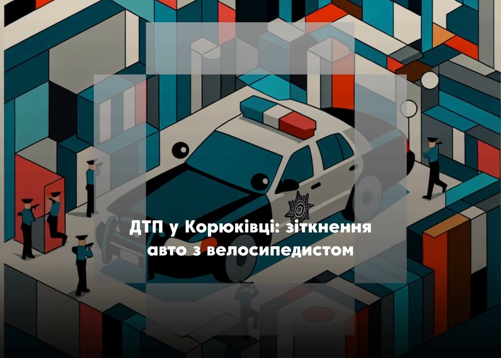 У Корюківці автомобіль зіткнувся з велосипедистом