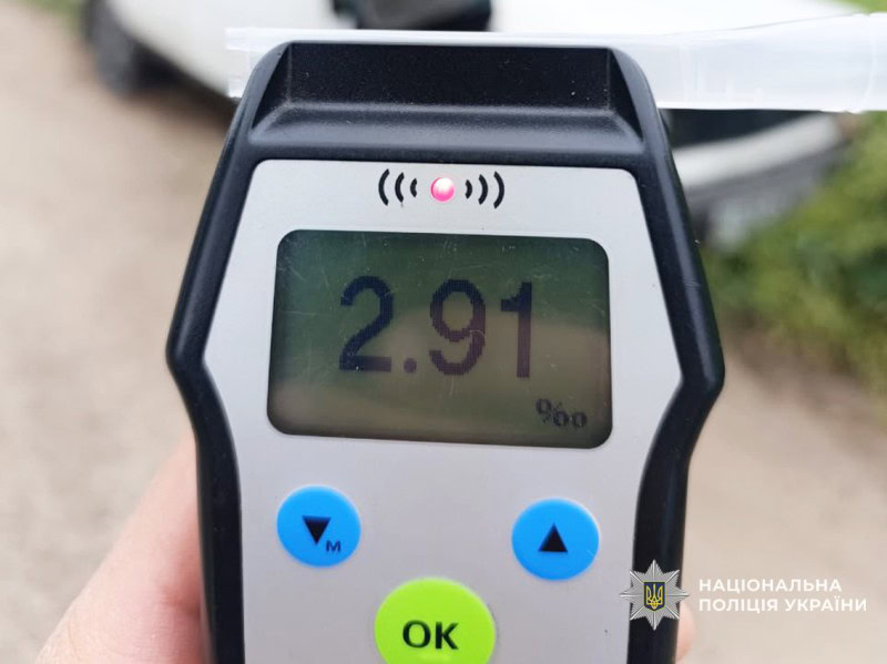 Корюківські поліцейські затримали п&rsquo;яного водія з результатом 2,91 проміле