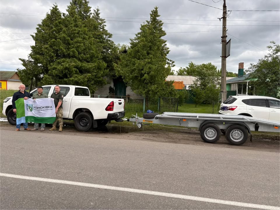 Корюківська громада передала військовим техніку, придбану внаслідок реверсної дотації