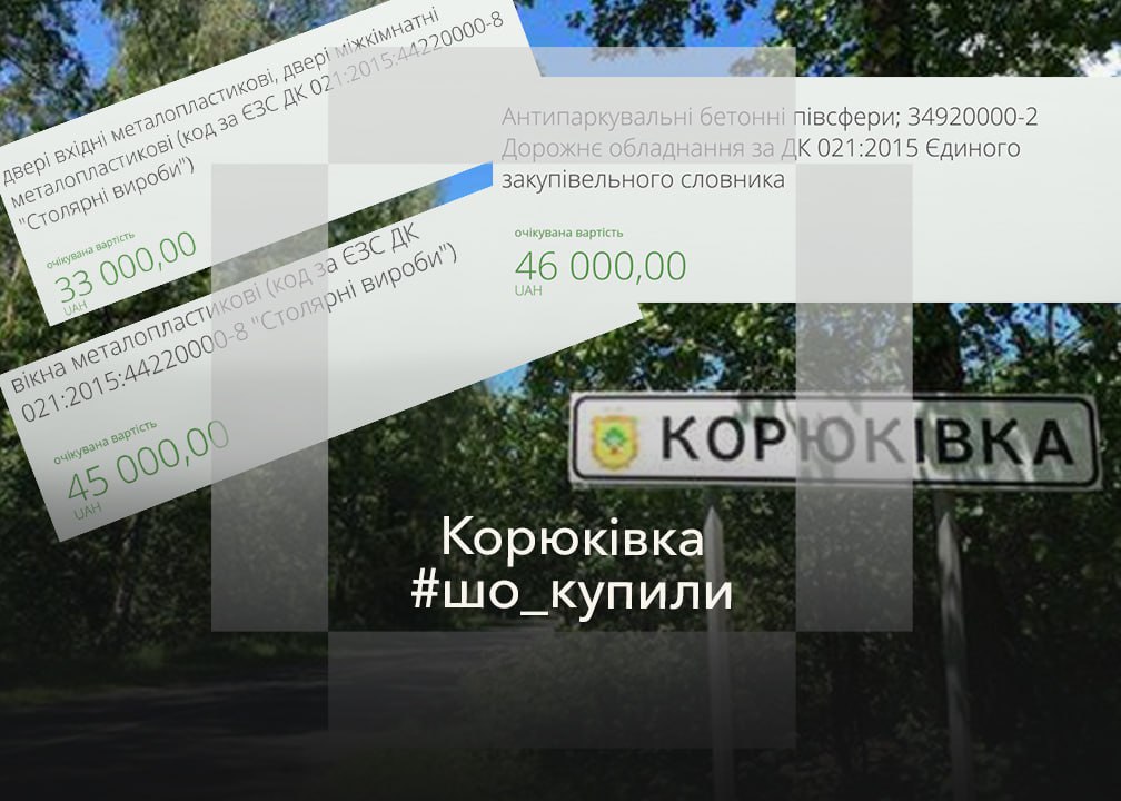 #шо_купили, Дерев&rsquo;яний туалет за 50 000 гривень.  Що ще замовляли в квітні 2025-го року в Корюківці?