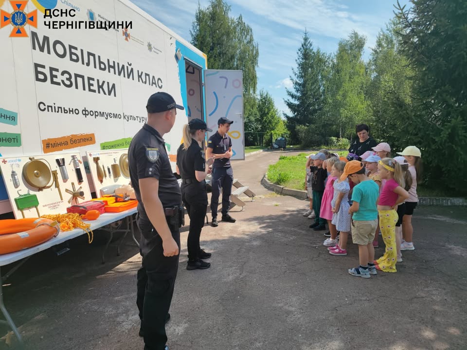Учні Корюківської громади отримали знання з мінної та пожежної безпеки