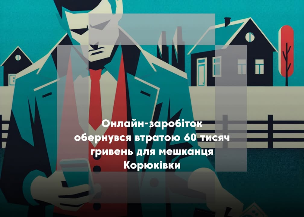 Жителя Корюківки ошукали на 60 тисяч гривень через фейковий &laquo;заробіток в інтернеті&raquo;