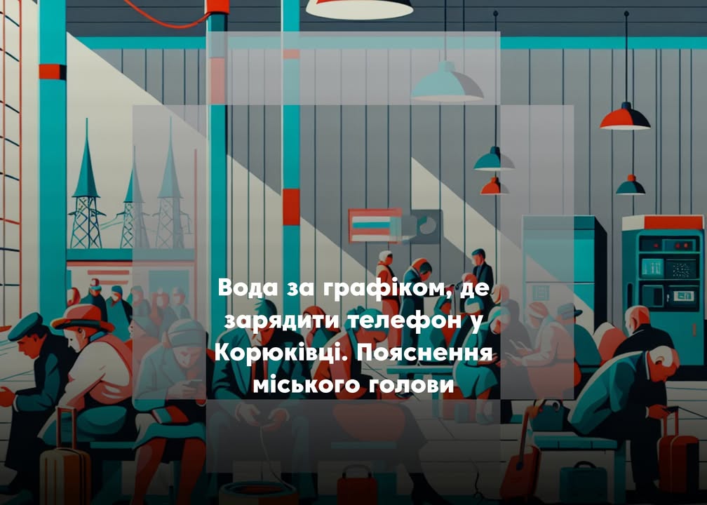 Вода з 6:00 до 21:00 та нові пункти підзарядки: влада Корюківки оновила інформацію про стан інфраструктури