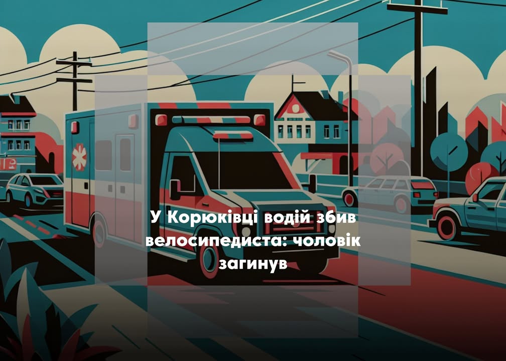 У Корюківці внаслідок ДТП загинув велосипедист