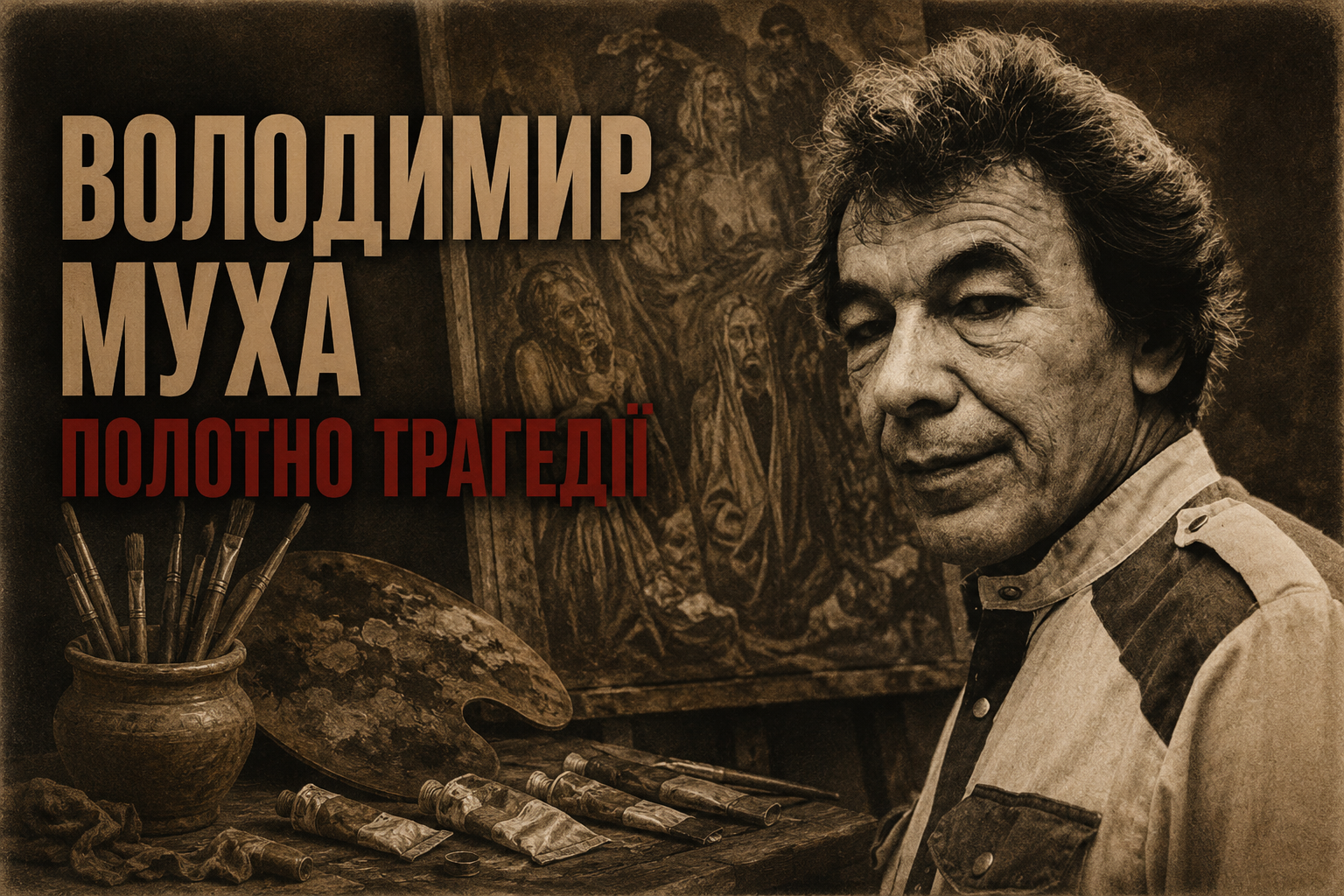 Червоне на полотні: художник Володимир Муха і його «Корюківська трагедія»